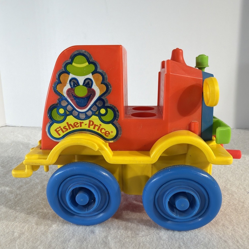 Vintage Fisher Price Little People Crazy Clown Brigade Car #657 Noisy 1021!!! - Picture 2 of 7